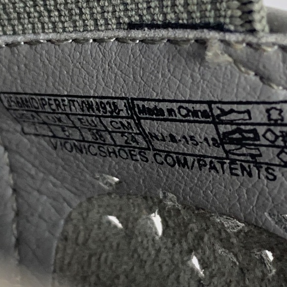 Vionic Gray Suede Splendid Midi Perf Orthotic Slip-On Sneaker - Picture 8 of 10